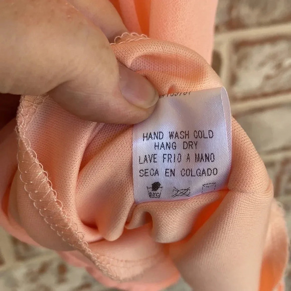 Tea & Cup Peach Chiffon Shirt Dress - Picture 8 of 12